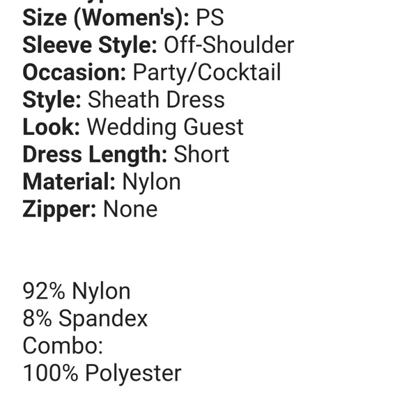 NWT SIGNATURE ROBBIE Bee Sheath dress lace sleeves NYLON SPANDEX FORMAL PS - Picture 4 of 7